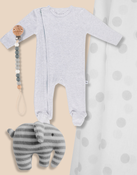 Grey Nap Time Essentials Baby Bundle - Marmalade Lion