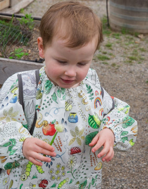 Little Creatures Long Sleeve Smock - Marmalade Lion