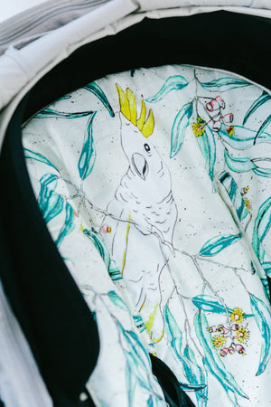 Universal Pram Liner Cover - Cockatoo - Marmalade Lion
