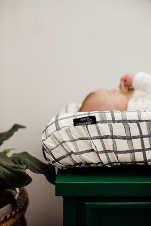Swedish Check Expect-A-Spill Bassinet Sheet - Marmalade Lion