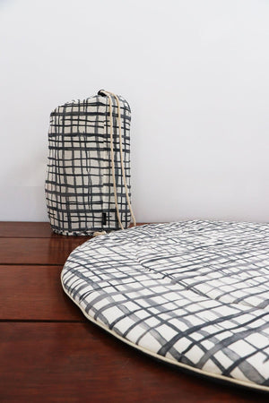 Swedish Check Baby Play Mat - Marmalade Lion