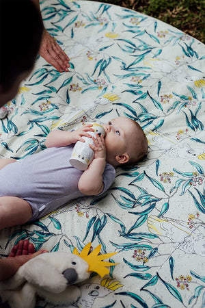 Cockatoo Baby Play Mat Covers - Marmalade Lion