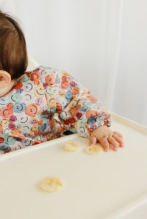 Happy Buttons Long Sleeve Smock - Marmalade Lion
