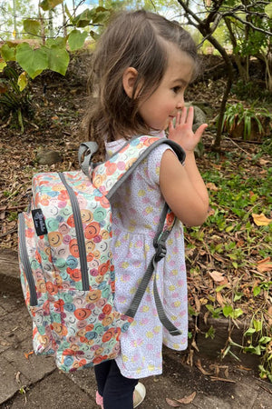 Happy Buttons Expect-A-Spill Backpack - Marmalade Lion