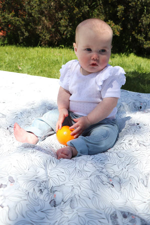 Cuddly Faces Picnic Mat - Marmalade Lion