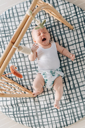 Swedish Check Baby Play Mat - Marmalade Lion