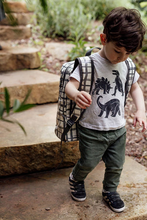 Swedish Check Expect-A-Spill Backpack - Marmalade Lion