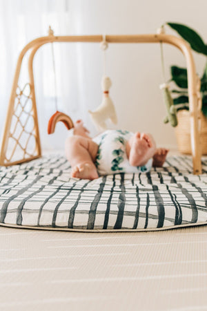 Swedish Check Baby Play Mat Covers - Marmalade Lion