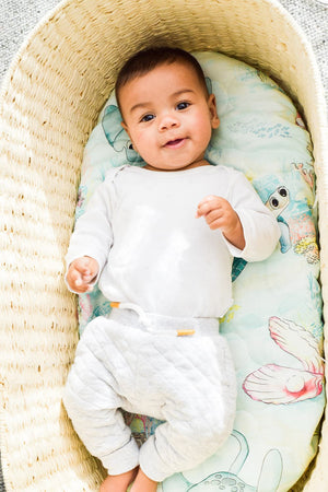 Lady Elliot Island Baby Cot Sheet Expect-A-Spill Sheets - Marmalade Lion