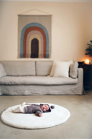 Australian Washable Wool Baby Play Mat - Marmalade Lion