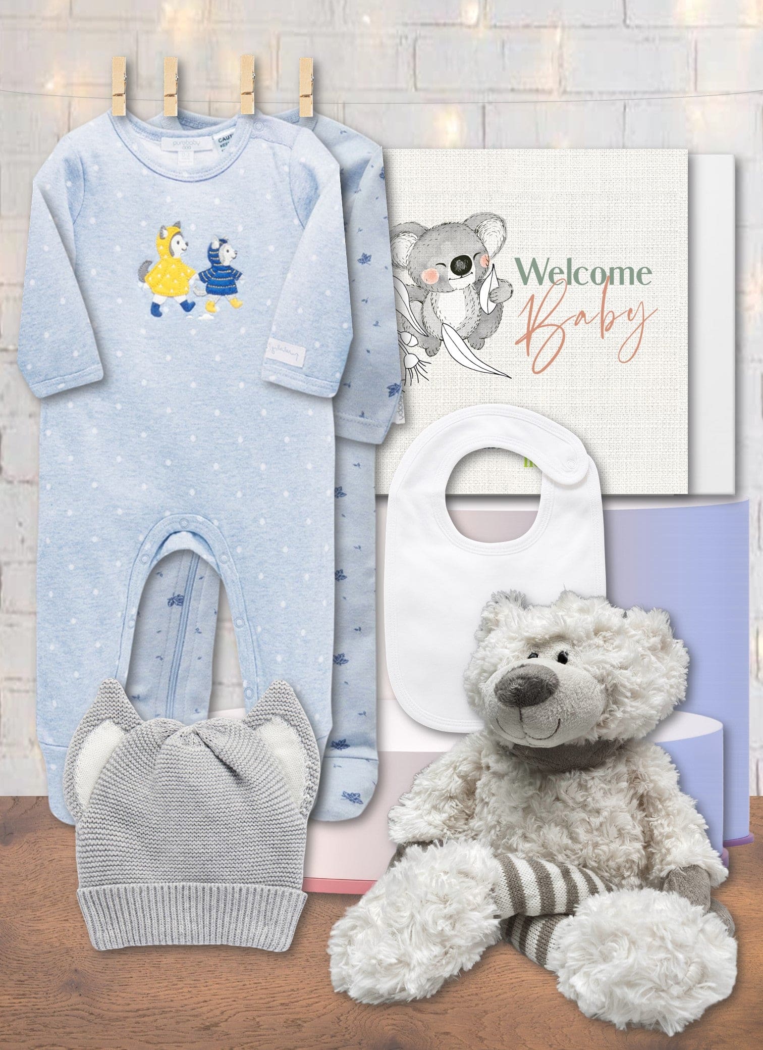 Winter Blue Baby Hamper - Marmalade Lion