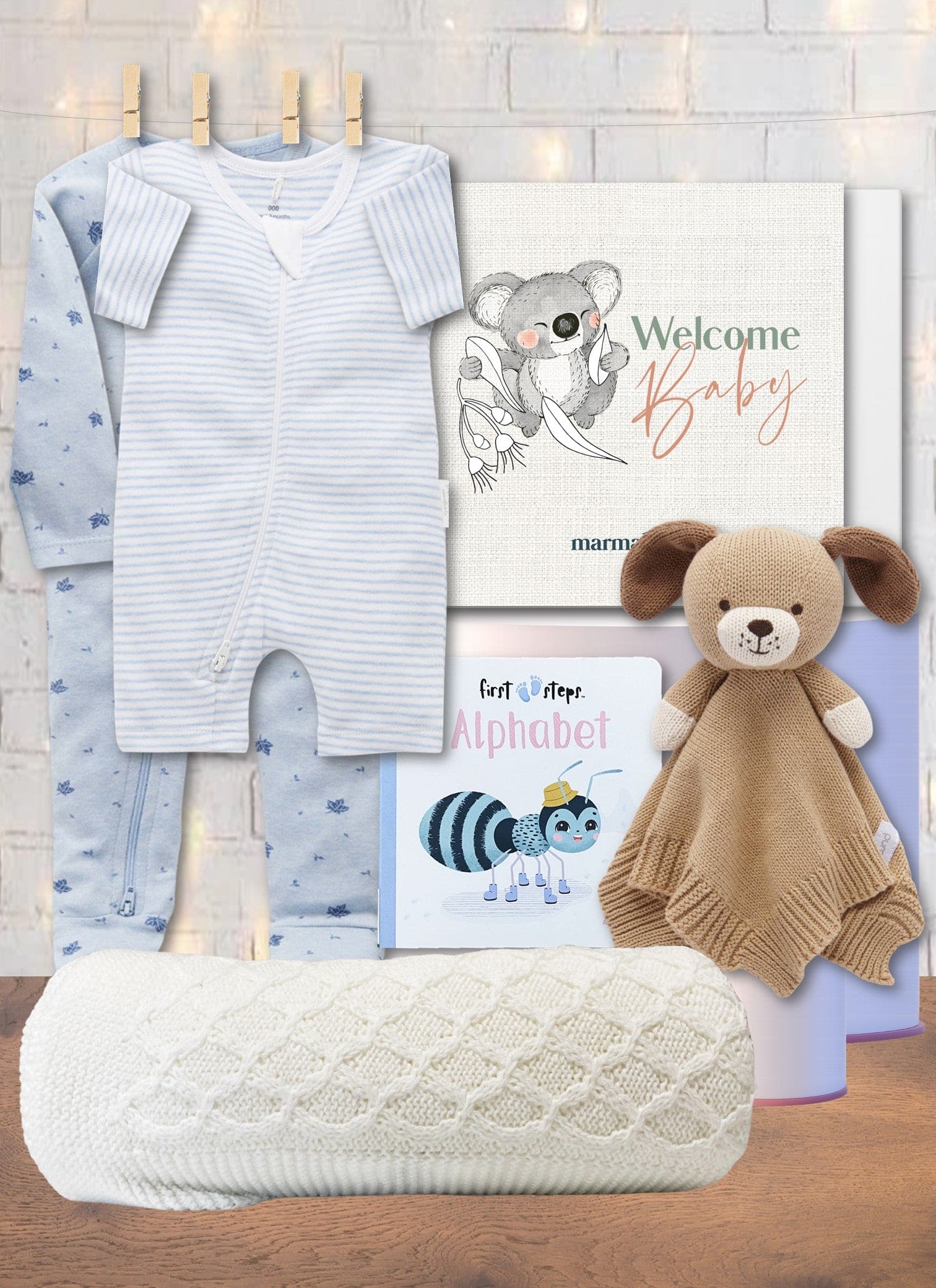 Welcome to the World Baby Boy Hamper - Marmalade Lion