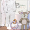 Baby Pink Snuggles & Plush Cuddles Hamper - Marmalade Lion