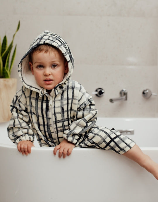 Swedish Check Multi-Purpose Robe - Marmalade Lion