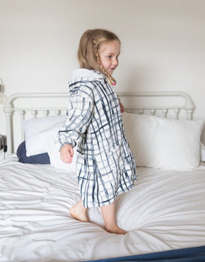 Swedish Check Multi-Purpose Robe - Marmalade Lion