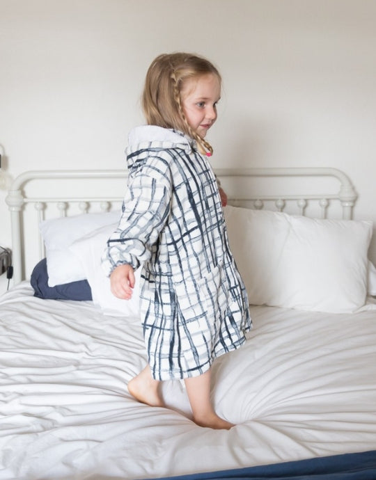 Swedish Check Multi-Purpose Robe - Marmalade Lion
