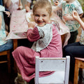 Cuddly Faces Sleeveless Smock - Marmalade Lion