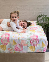 Baby Cot Sheet - Modern Native Expect-A-Spill Sheets - Marmalade Lion