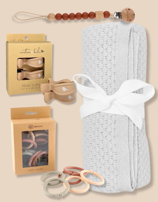 Neutral Pram Basics Baby Bundle - Marmalade Lion