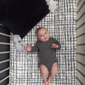 Baby Cot Sheet - Swedish Check Expect-A-Spill Sheets - Marmalade Lion