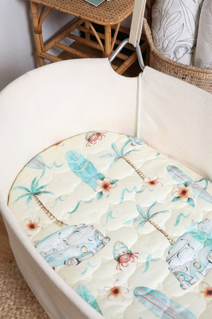 On the Road Again Expect-A-Spill Bassinet Sheet - Marmalade Lion