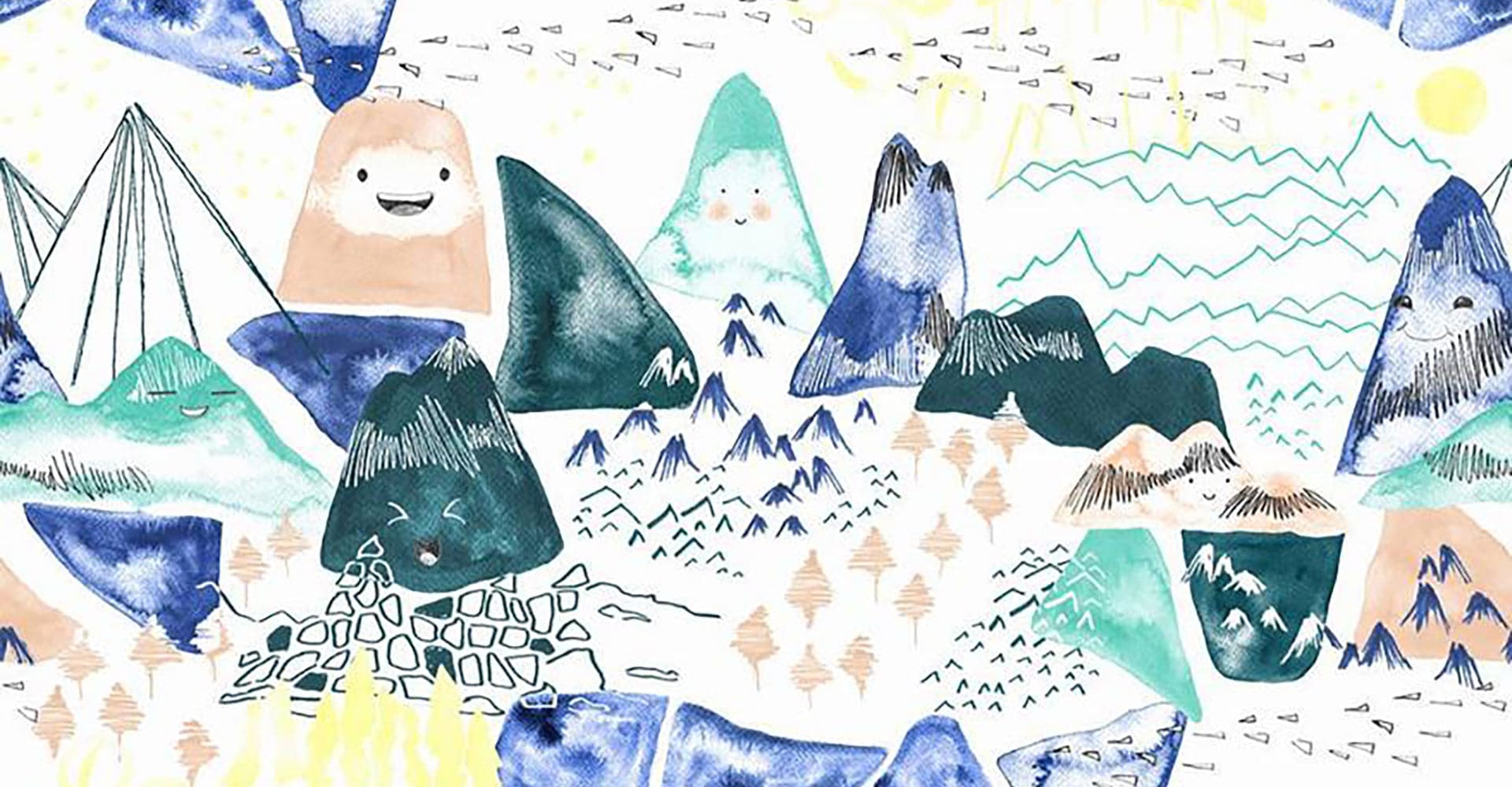 Universal Pram Liner - Blue Mountains (Limited Edition) - Marmalade Lion