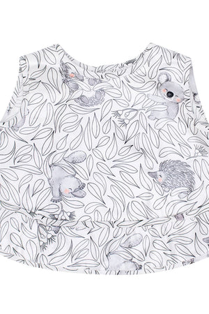 Cuddly Faces Sleeveless Smock - Marmalade Lion