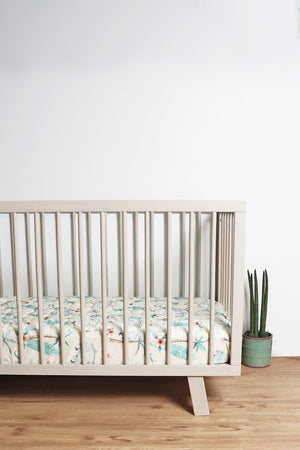 Baby Cot Sheet - On the Road Again Expect-A-Spill Sheets - Marmalade Lion