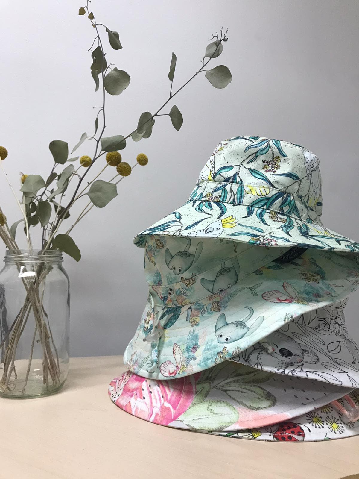 Modern Native Children's Sun Hat - Marmalade Lion