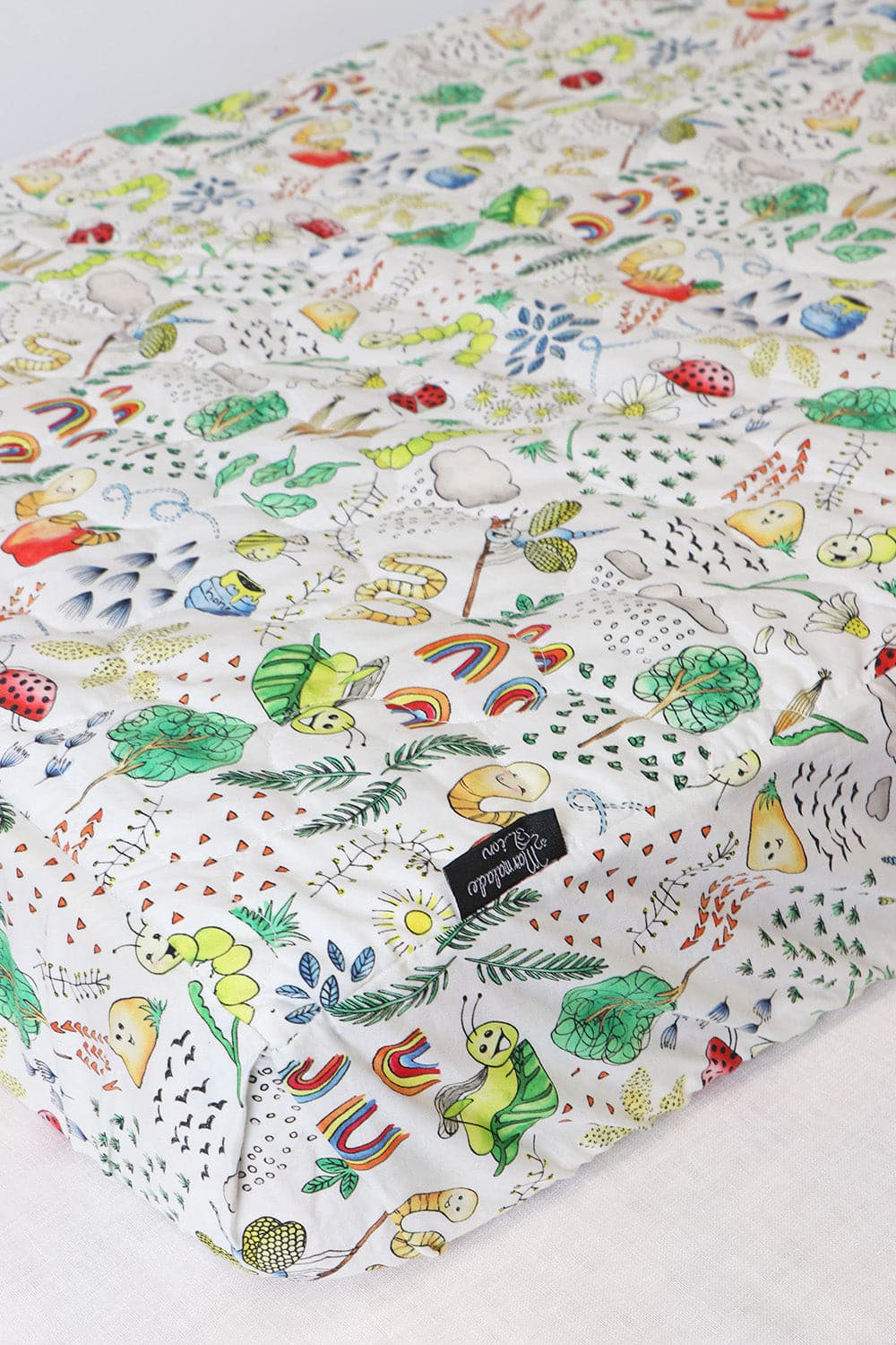 Baby Cot Sheet - Little Creatures Expect-A-Spill Sheets - Marmalade Lion