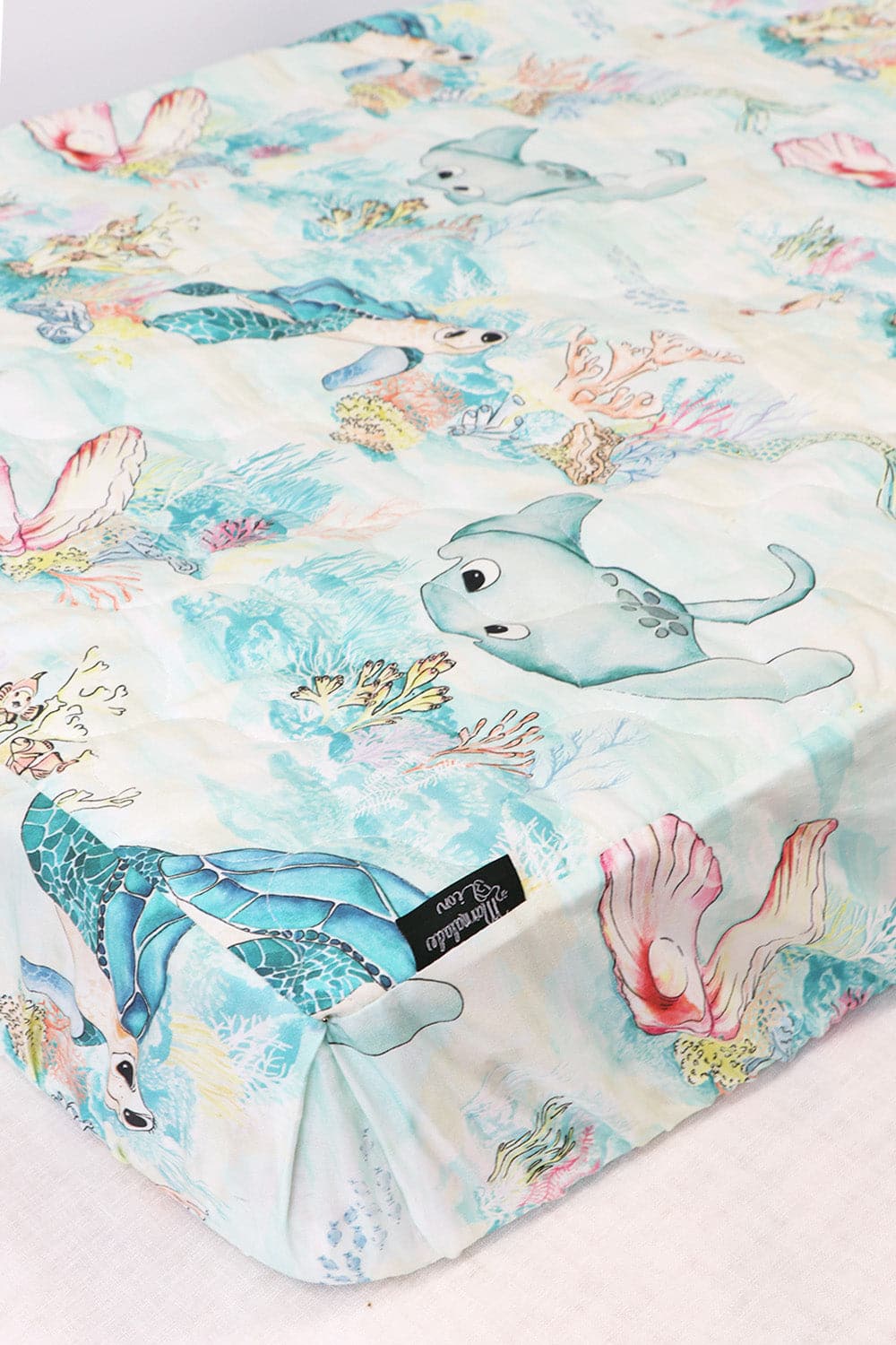 Lady Elliot Island Baby Cot Sheet Expect-A-Spill Sheets - Marmalade Lion