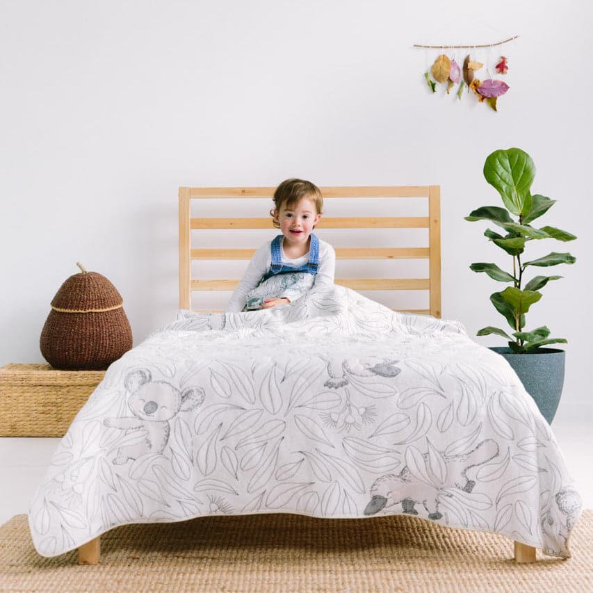 Cuddly Faces All Seasons Bedspread 2.1 x 1.4m - Marmalade Lion