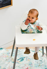 Long Sleeve Smock & Splat Mat Combo - Marmalade Lion