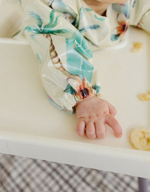 Long Sleeve Smock & Splat Mat Combo - Marmalade Lion