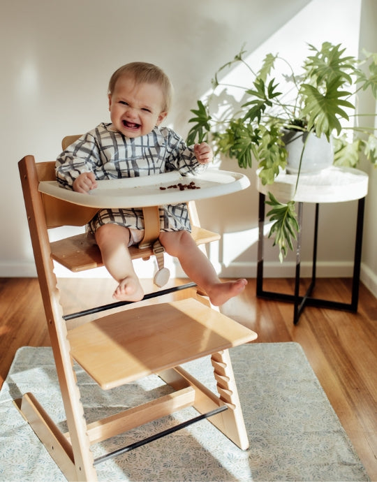 Long Sleeve Smock & Splat Mat Combo - Marmalade Lion