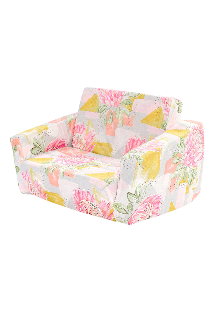 Modern Native Pink Toddler Couch Cover - Marmalade Lion