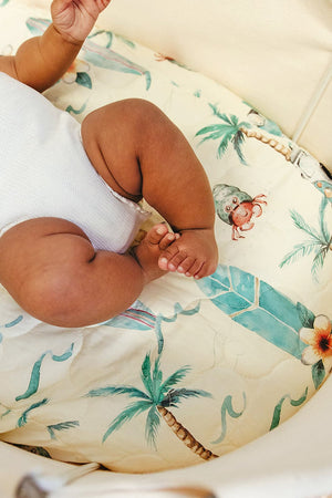 On the Road Again Expect-A-Spill Bassinet Sheet - Marmalade Lion