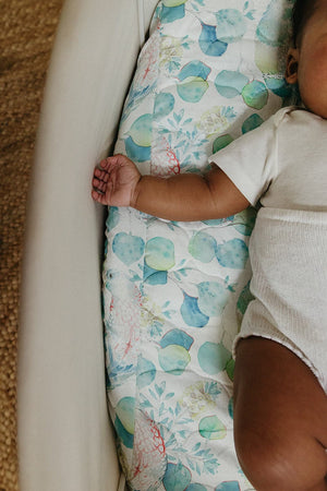 Baby Cot Sheet - Rosella Expect-A-Spill Sheets - Marmalade Lion