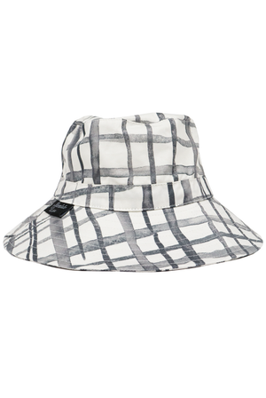 Swedish Check Children's Sun Hat - Marmalade Lion