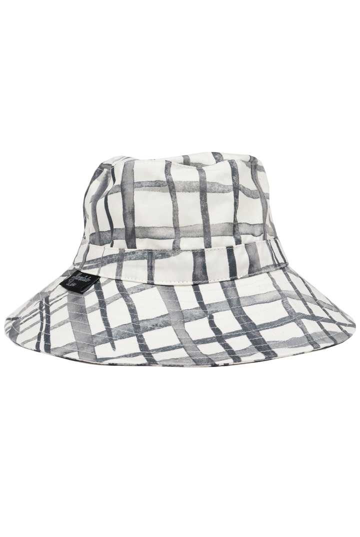 Swedish Check Children's Sun Hat - Marmalade Lion