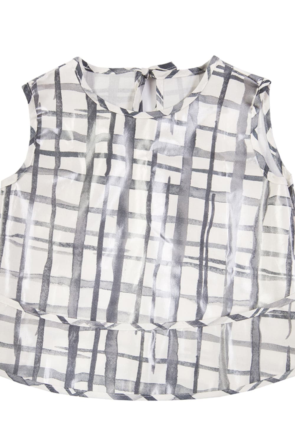 Swedish Check Sleeveless Smock - Marmalade Lion