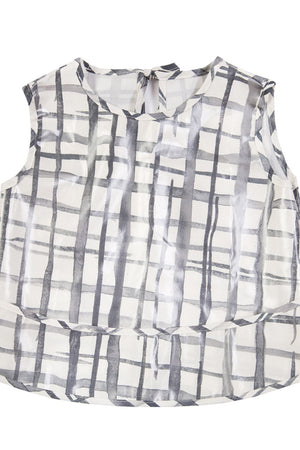 Swedish Check Sleeveless Smock - Marmalade Lion