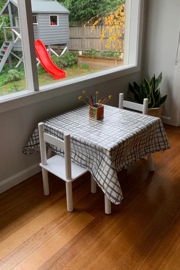 Swedish Check Toddler Table Cloth