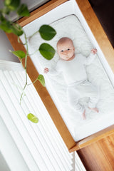 Baby Cot Sheet - Speckled Egg Jersey Expect-A-Spill Sheets - Marmalade Lion