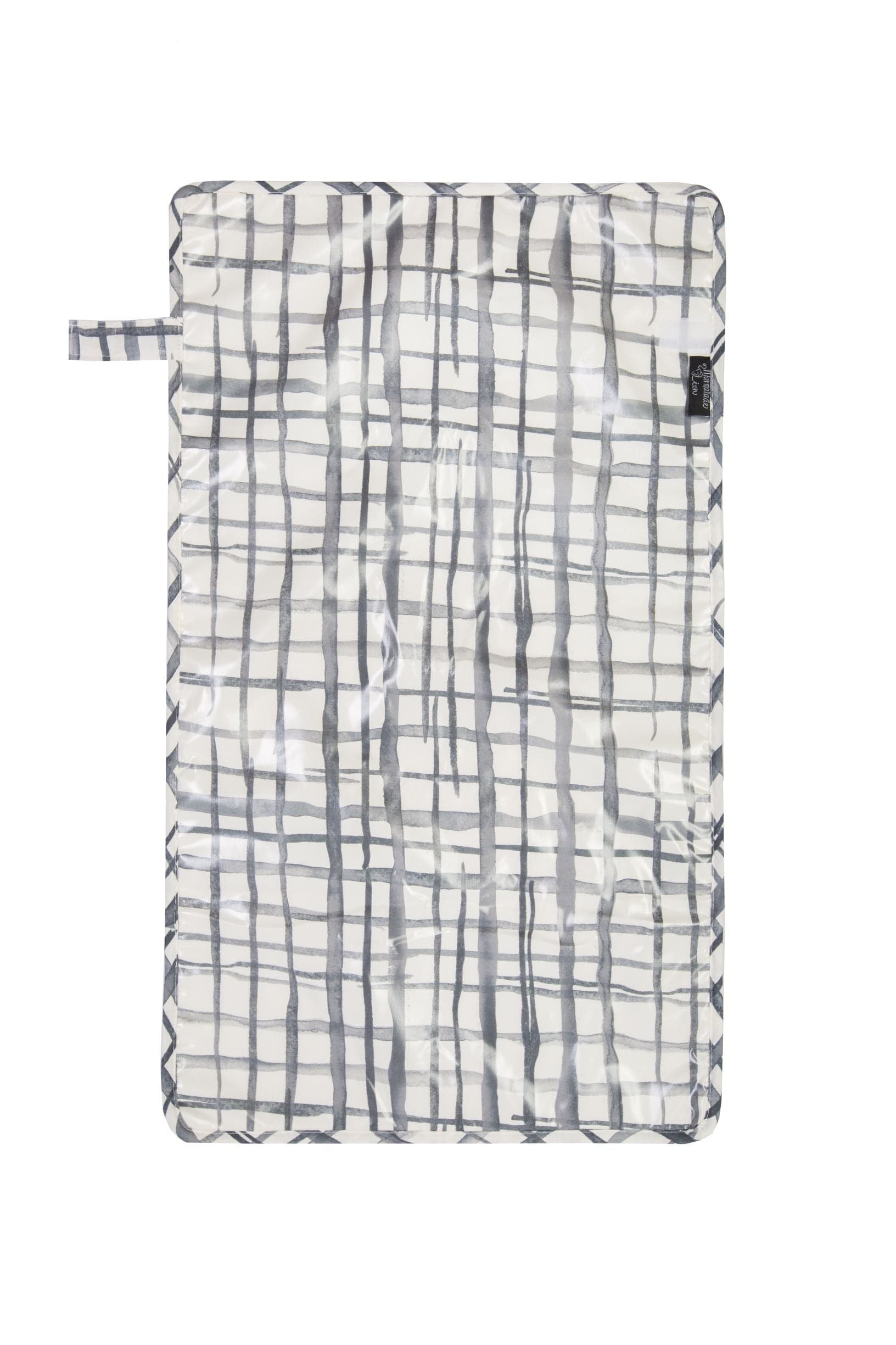 Swedish Check Baby Change Mat Marmalade Lion