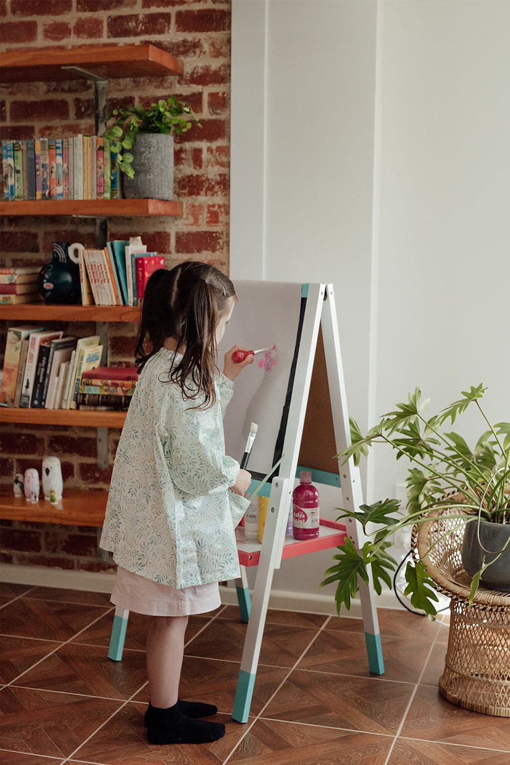 Amongst the Ferns Art Smock - Marmalade Lion