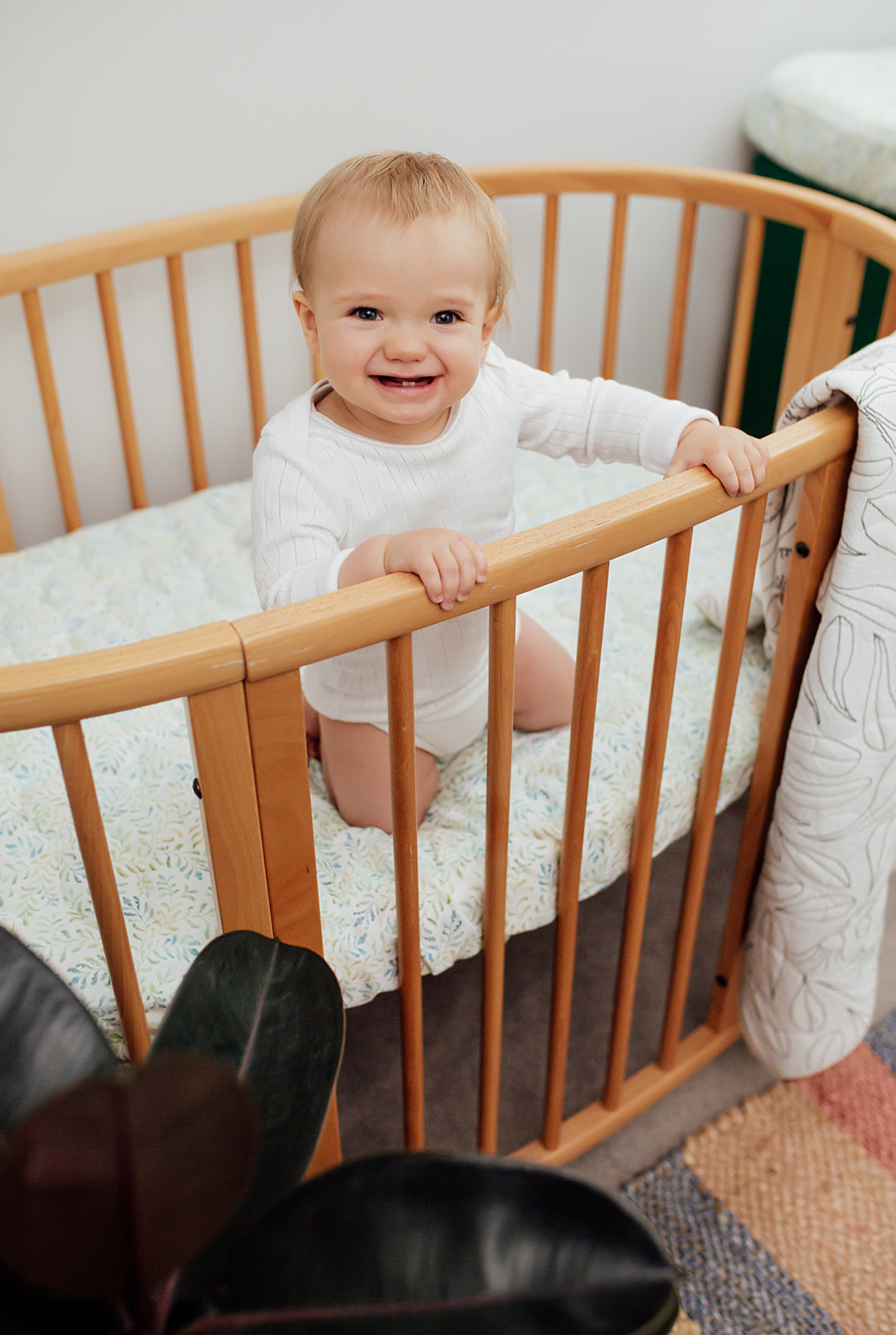Baby Cot Sheet Amongst the Ferns Expect-A-Spill Sheets - Marmalade Lion