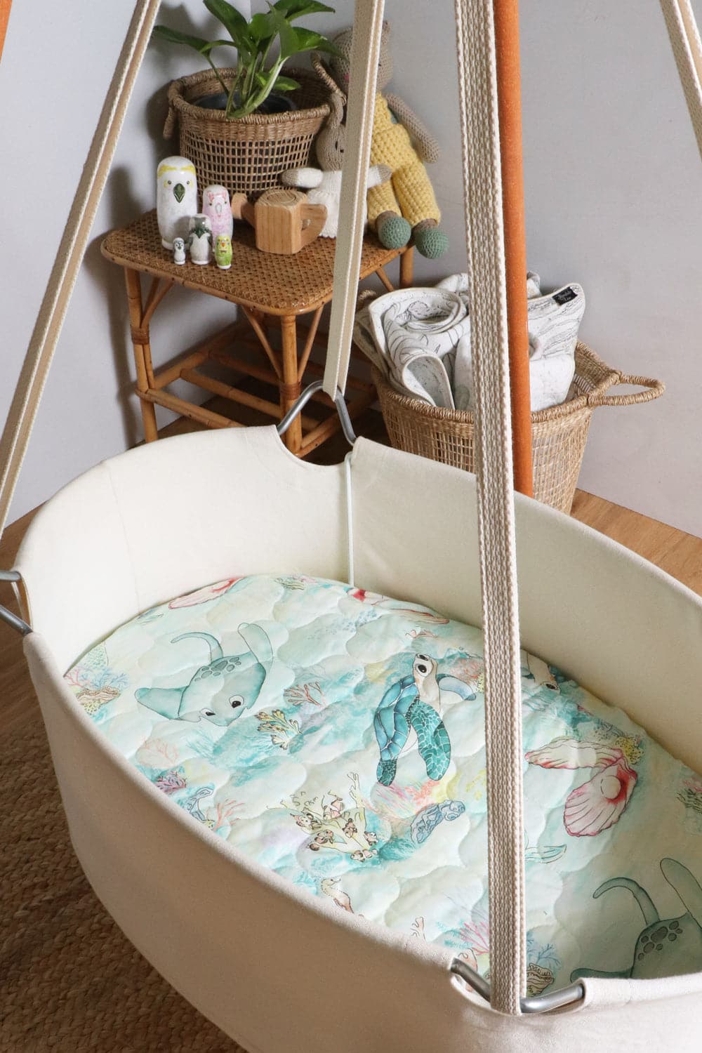 Lady Elliot Island Expect-A-Spill Bassinet Sheet - Marmalade Lion