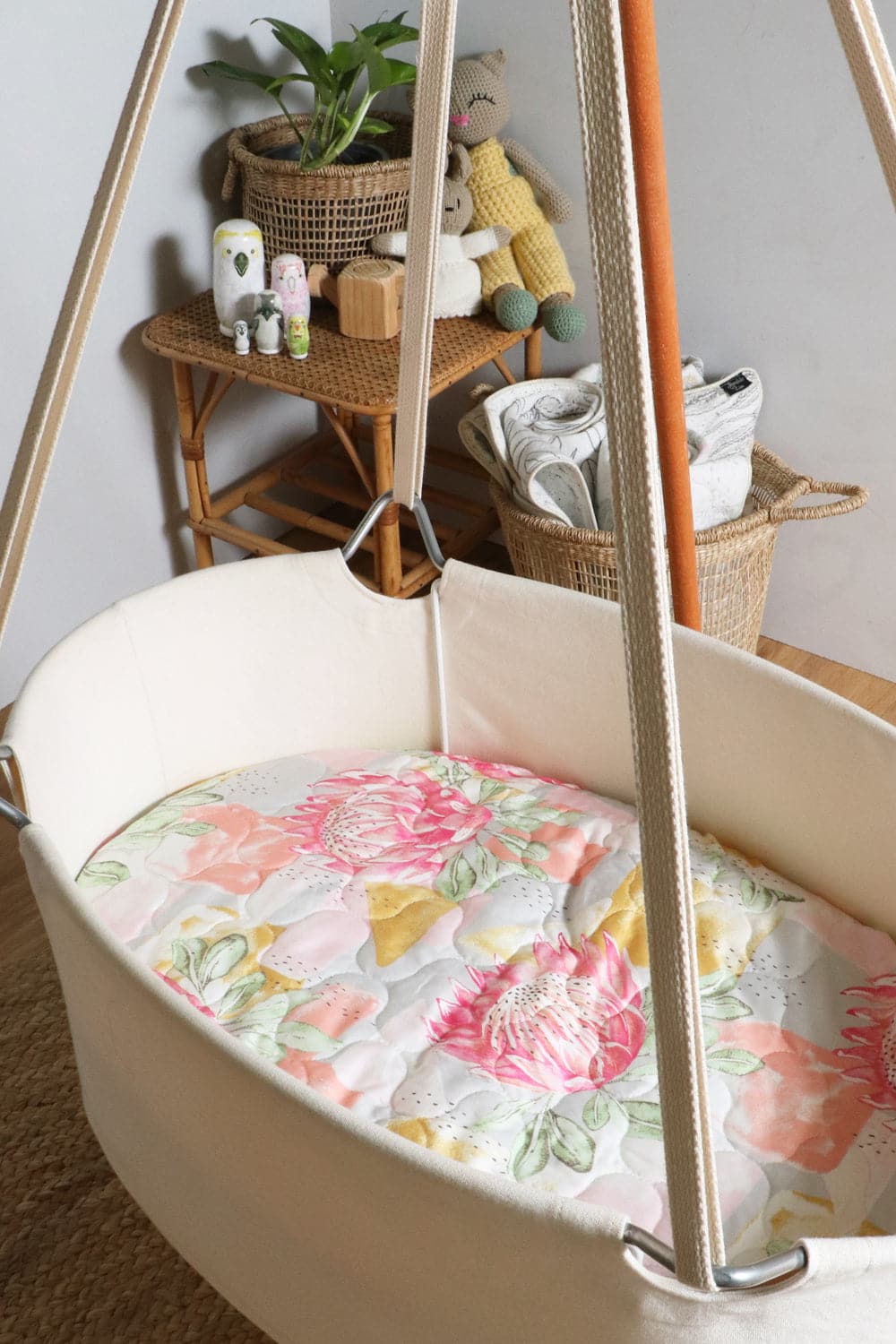 Baby Cot Sheet - Modern Native Expect-A-Spill Sheets - Marmalade Lion