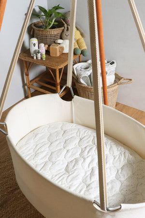 Speckled Egg Jersey Expect-A-Spill Bassinet Sheet - Marmalade Lion